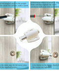 Magnetic Touch Latch 4 Pack For Push Open Cabinet Doors And RV Drawers, Closet And Cupboard Storage, 5 Lb Pull Strength, Ivory White Ideal For Kitchen Cabinets Wardrobes Cupboards And RV Interiors Easy Install shown with step-by-step installation guide.