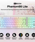 Beast Mode Wireless Mechanical Gaming Keyboard With a Slick 96 Percent Compact Layout and Ergonomic Build for Custom VIA Profiles Lightning Typing and Zero Lag Gameplay Right Out the Gate with RGB backlighting.