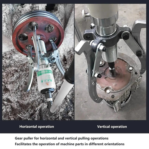 Heavy Duty Hydraulic Gear Puller Kit Bearing Separator Automotive Axles Pulleys Brake Drums 19 6 Inch Max Opening For Pros Wanting Rock Solid Blast Through Gears Fast Works Great Hub Rotor Repair Home Garages Saves Money On Parts Needed Daily Work. Horizontal and vertical use on hub and pulley