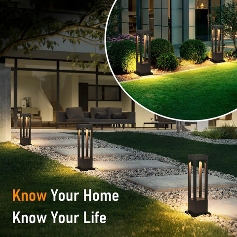 Deck Out Your Curb Appeal With These Sick Outdoor Pathway Lights Featuring High Brightness Led Chips And Weatherproof Design Classic Square Carriage Lanterns Perfect For Driveways And Backyard Walks, illuminating pathway in garden.