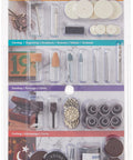 All Purpose Rotary Tool Accessory Kit With 130 Pieces For Cutting Carving Engraving Sanding Grinding Drilling Polishing