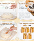 Ultimate Sourdough Starter Kit With Dutch Oven For Homemade Bread Baking Essentials including bread stencil and silicone brush