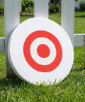 Archery Target For Bow And Arrows Portable Lightweight Practice Target With High Visibility White Circles placed on grass