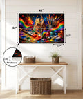 Colorful 8 Pack Self Adhesive Acoustic Panels Level Up Your Home Studio Setup Straight Fire Sound Absorbing Wall Tiles 48x32 inches.