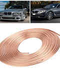 25ft Copper Plated Brake Line Tubing 3 By 16 Inch OD Coil Roll For Hydraulic Brake Systems And Fuel Lines Flexible Rust Proof Brake Pipe