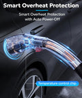 Tesla to J1772 EV Charging Adapter, 60A 250V with smart overheat protection feature and auto power-off during car charging
