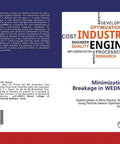 Book cover (front and back) with title Minimization of Wire Breakage in WEDM of EN-19 Material, author photo, and barcode.