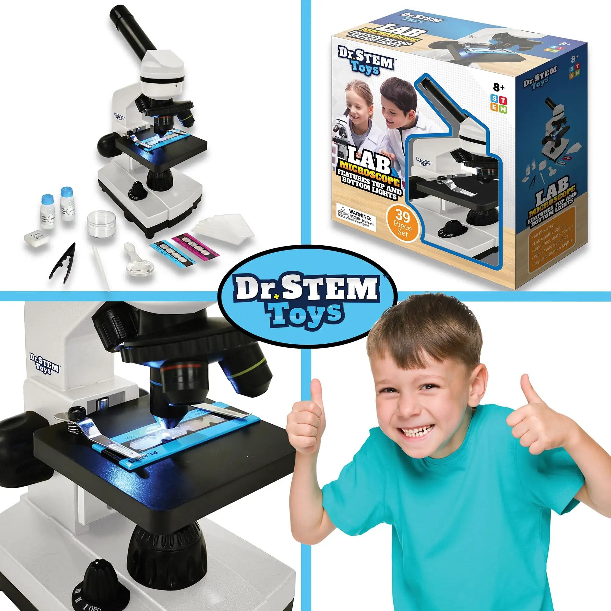 Kid Friendly Microscope Kit For Young Scientists