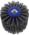 VINTORKY Heavy Duty Abrasive Polishing Wheel Brush With Carborundum And Nylon Fiber for wood doors, featuring a round brush design.