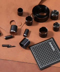 Leather Circle Cutter Tool Set 31 Piece Pro Grade Punch Kit With High Carbon Steel Round Dies Ranging From 1Mm To 55Mm for DIY crafts