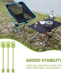 Lightweight Foldable Table Leg Set Of 4 For Furniture Replacement Feet, Plastic And Iron Construction, portable camping setup