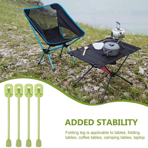 Lightweight Foldable Table Leg Set Of 4 For Furniture Replacement Feet, Plastic And Iron Construction, portable camping setup