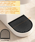 Snap-On Drip Tray Cover For 4.5 Inch Base Coffee Maker, Replacement Part showing precision fit on coffee machine
