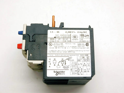 LRD12 690V Industrial Relay Contactor For OEM MRO Use 5.5 To 8 Amp Range High Voltage Control Module front view