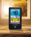 Color Weather Station With Indoor Outdoor Temperature Humidity And Forecast, Daily Highs Lows, Trend Arrows, Backlit Display