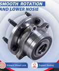Two Pack Front And Rear Wheel Hub Bearing Assembly 5 Lug Non ABS Compatible For 2011 2018 Ford Explorer And 2013 2018 Police Interceptor Utility OE Replacement 512460 HA590446 BR930809