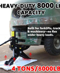 Heavy Duty Forklift Service Jack With 4 Ton Capacity 8000 Lb Low Profile Hydraulic Floor Jack used on green forklift