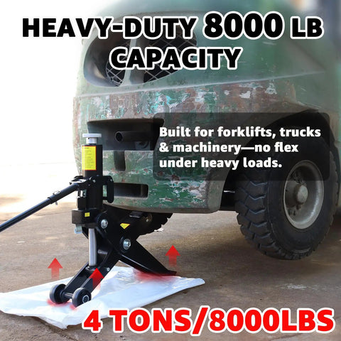 Heavy Duty Forklift Service Jack With 4 Ton Capacity 8000 Lb Low Profile Hydraulic Floor Jack used on green forklift
