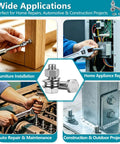 324 Piece SAE Bolt And Nut Kit With Stainless Steel 304 Washers Case for DIY, auto, furniture, and construction use