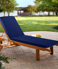 Outdoor furniture featuring Patio Must Have Chaise Lounge Cushion For Outdoor Furniture Weatherproof Waterproof Fade And Tear Resistant Deck Chair Cushions 72 Inch By 21 Inch By 3 Inch Navy For Poolside Patio Lawn Resort Hotels