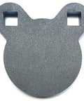AR500 Steel Gong Target 3 Eighths Inch Thick For Precision Shooting with mounting holes visible