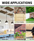 Heavy Duty Three Millimeter Metal Hanging Chain Fifty Foot Length With Organizer Spool Ideal For Hanging Plants Baskets Light Fixtures Chandeliers And Lamps Durable Utility Chain For Indoor Or Outdoor Decor Projects wide application examples
