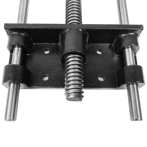 Heavy Duty Front Screw Bench Vise For Woodworking Shops Built Like A Tank Rock Solid Seven Inch Jaw Opening cast iron mounting plate with hardware.