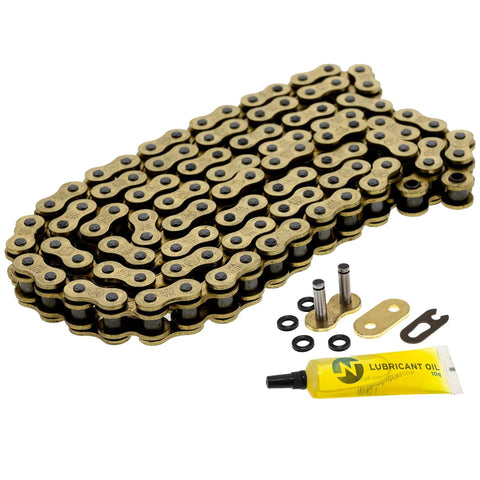 Honda Grom Drive Chain And Sprocket Combo 15T Front 34T Rear 420 X Ring Chain 106 Links with lubricant and master link clip