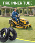 2 Pack 4.80 4.00 8 Inner Tubes With TR 13 Straight Valve For Wheelbarrows Lawn Mowers Hand Trucks Garden Carts