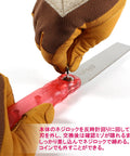 Top Tier Japanese Flush Cutting Hand Saw For Fine Woodworking Trimming Dowels Tenons And Tight Quarters, user changing blade with glove.