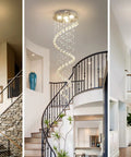 4 Light Crystal Pendant Chandelier With White Finish Showstopping Statement Piece 50 Inch Height And 16 Inch Diameter Indoor
