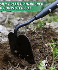 Beast Of A Long Handle Garden Hoe With Non Slip Soft Grip 56 Inch Steel Head Pro Grade Heavy Duty Garden Tool breaking soil
