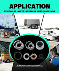 Four Pack 3500Lb Trailer Bearing Kit For 1-3/8 To 1-1/16 Inch Axles displayed for boat, camper, and utility trailers