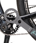 Bike Bottom Bracket Tool 16 By 44mm Install And Removal Wrench For Shimano Hollowtech II BB next to bicycle drivetrain