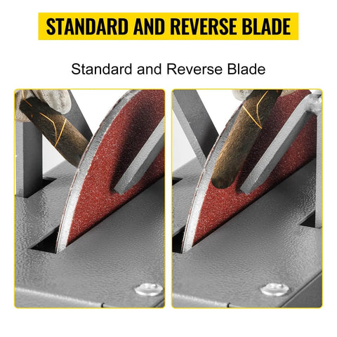 Heavy Duty 500W Bench Grinder Featuring 7 Inch Grinding Wheel For Sharpening Lawnmower Blades Knives And Scissors standard and reverse blade attachment