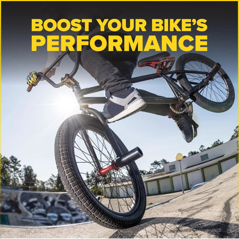 18 Inch Bike Inner Tube Set Fits 18x1.50 To 18x2.125 Tires Heavy Duty Butyl Rubber With Schrader Valve Replacement Tubes For Kids BMX Cruiser And Mountain Bikes Two Pack on BMX bike jumping