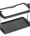 Beefy Heavy Duty Adjustable Marine Battery Tray With Hold Down 27 Series USCG ABYC Compliant Black Boat Mount