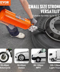 Person using All Purpose Tire Seater And Inflator Tool 8 L Portable Air Blaster With 120 PSI Max for quick tire inflation on truck