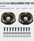 Heavy Duty Trailer Electric Brakes 12 By 2 Inch Brake Assembly Set For 5200 To 7000 Lb Axles, left and right pairs with hardware.