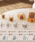 Ultra Fine Mesh Tea Infuser Strainer For Loose Leaf Tea No Fuss 304 Stainless Steel With Slim Threaded Lid displayed on table