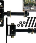 Heavy Duty T Bolt Gate Hinges Pair Handles 700 Lbs Load Bearing Thickened Solid Carbon Steel for securing metal gates.