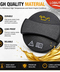 Mercedes Benz Engine Oil Fill Cap Replacement 0000100301 Drop In Fit Compatible With A B C E GLK GLE CLA Class M272 M273 Engines Older Models Black OEM Style Oil Cap Replacement Easy Install, featuring durable plastic material and premium sealing features.