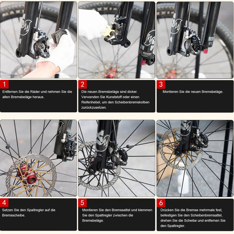 Instructions for installing J05A RF Polymetallic Disc Brake Pads for Shimano, with focus on grippy stopping for Deore SLX XT XTR.