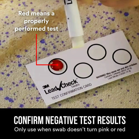 Instant Lead Test Swabs Eight Pack Kit With Disposable Swabs For Surface Screening, Detect Lead In 30 Seconds, EPA Recognized card