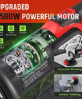 7 Inch Concrete Grinder Kit With Dust Extraction Shroud 1580W Power 3000 RPM Built Tough Angle Grinder in action