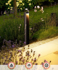 Low Voltage 5W Anti-Glare LED Path Lights With 5CCT Color Temperatures, Die Cast Aluminum Housing in garden, IP65 rated