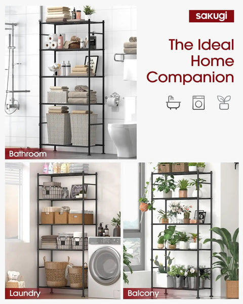Heavy-Duty 5-Tier Freestanding Steel Shelving Racks Set, 2-Pack With Reinforced Frame, Adjustable Garage Storage Shelves