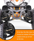 Left And Right Tie Rod Ball Joint Set 10mm Bolt For 50cc 70cc 90cc 110cc 125cc Chinese Quad ATV Go Kart Dirt Bike Moped Scooter Fits Tao Tao Coolster Baja Kazuma Roketa SunL Apollo Kymco And More installed on ATV steering linkage