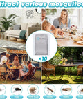 10 Pack Mosquito Attractant Refill For Bug Zappers Long Lasting CO2 Scent Lures in indoor and outdoor settings.