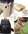 Top Shelf Badass Heavy Duty Zinc Alloy 120 Piece Keychain Clip Hooks And D Rings Set Featuring Swivel Snap Fasteners shown on bags, keys, and dog leash.